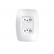 Interruptor Simples E Tomada Distanciados 10a Com Placa Elegance Fame Interruptor Simples E Tomada Distanciados 10a Com Placa Elegance Fame