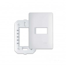 Placa Com Suporte 4x2 1 Módulo Horizontal Habitat Branca Fame Placa Com Suporte 4x2 1 Módulo Horizontal Habitat Branca Fame