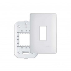 Placa Com Suporte 4x2 1 Módulo Vertical Habitat Branca Fame Placa Com Suporte 4x2 1 Módulo Vertical Habitat Branca Fame