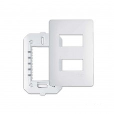 Placa Com Suporte 4x2 2 Módulos Distanciados Habitat Branca Fame Placa Com Suporte 4x2 2 Módulos Distanciados Habitat Branca Fame