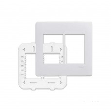 Placa Com Suporte 4x4 4 Módulos Habitat Branca Fame