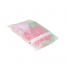 Saco Para Lavar Roupas Com Zíper Poliéster Branco Tamanho P Secalux