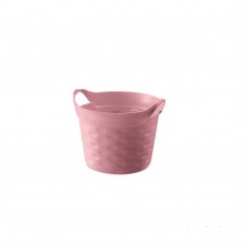 Cesto Organizador Circular 3l Plástico Rosa Quartz Sanremo Cesto Organizador Circular 3l Plástico Rosa Quartz Sanremo