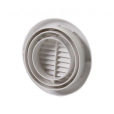 Grade De Ventilação 18cm Com Adapatadores 100/125/150mm Branca Wdb