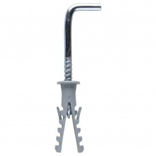 Escápula Zincada 3,4x60mm Com Bucha 6mm Cinza Fixtil