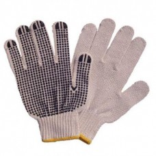 Luva Tricotada 3 Fios C/ Pigmentação Na Palma Branca Fixtil