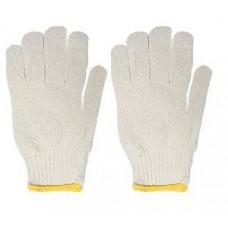 Luva Tricotada 3 Fios S/ Pigmentação Na Palma Branca Fixtil