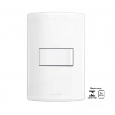 Conjunto Bianco Pró 4x2 Interruptor Simples Branco Alumbra