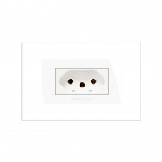 Conjunto Tomada 2p T 10a Para Móveis Pró 85078 Alumbra Conjunto Tomada 2p T 10a Para Móveis Pró 85078 Alumbra