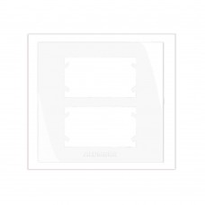 Placa E Caixa De Sobrepor Para 2 Módulos Pro Branca Alumbra