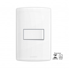 Conjunto Bianco Pró 4x2 Interruptor Paralelo 85128 Branco Alumbra