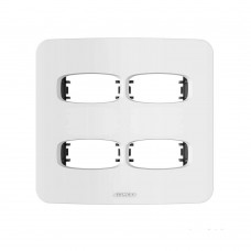 Placa 4x4 4 Módulos Com Suporte Gracia Branco Alumbra