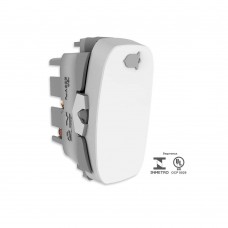 Pulsador Para Campainha (pulse) 10a 250v Com Placa 4x2 Gracia Branco Alumbra
