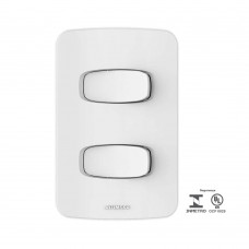 Interruptor Paralelo Duplo 10a 250v Com Placa 4x2 Gracia Branco Alumbra Interruptor Paralelo Duplo 10a 250v Com Placa 4x2 Gracia Branco Alumbra