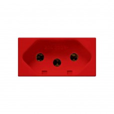 Tomada 20a 250v Siena Vermelha Alumbra Tomada 20a 250v Siena Vermelha Alumbra