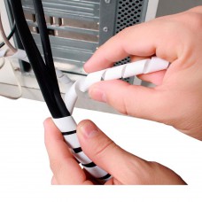 Organizador De Fios E Cabos 19mm 1,5m Dn1579 Branco Daneva