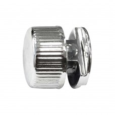 Botão Francês Para Espelho Plástico Cromado 04 Unidades Bemfixa