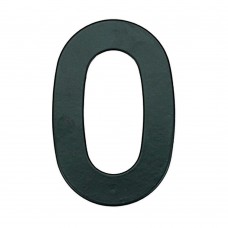 Número 0 De Aço Com Bucha E Parafuso 14,5cm Preto Bemfixa