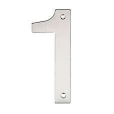 Número 1 De Inox Com Bucha E Parafuso 14,5cm Bemfixa