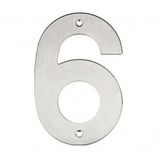 Número 6 De Inox Com Bucha E Parafuso 14,5cm Bemfixa