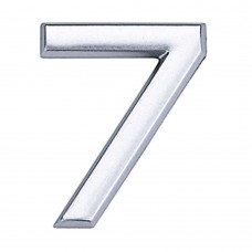 Número 7 De Abs Auto-adesivo 3,9cm Cromado Bemfixa