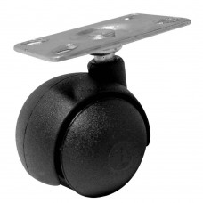 Rodízio 30mm Com Base De Aço 4mm Preto Talentos