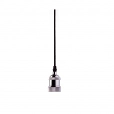 Pendente De Metal Com Cabo Ajustável 1 Metro Cromado Decor Taschibra Pendente De Metal Com Cabo Ajustável 1 Metro Cromado Decor Taschibra