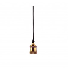 Pendente De Metal Com Cabo Ajustável 1 Metro Dourado Decor Taschibra Pendente De Metal Com Cabo Ajustável 1 Metro Dourado Decor Taschibra