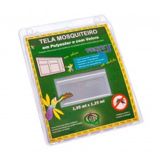 Tela Mosquiteiro 105x125cm Com Velcro Adesivo Branca Victoria Reggia
