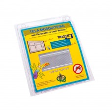 Tela Mosquiteiro 125x125cm Com Velcro Adesivo Branca Victoria Reggia