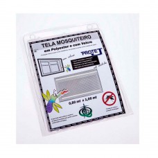 Tela Mosquiteiro 80x100cm Com Velcro Adesivo Branca Victoria Reggia