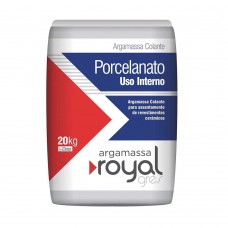 Argamassa De Uso Interno Para Porcelanato Saco Plástico 20kg Cinza Royal Gres