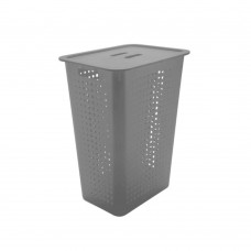 Cesta Para Roupas Com Tampa 47l Polipropileno Chumbo Ou
