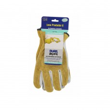 Luva De Couro Predador X Com Dorso Em Raspa Amarela Dura Plus