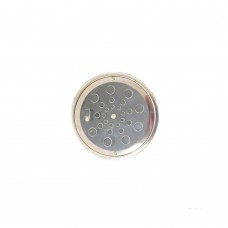 Grelha Redonda Com Caixilho 15x15cm Com Fecho Aquainox Aquaplas