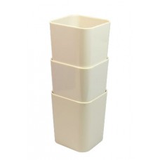 Kit C/ 3 Porta Objetos Protea Dello Cinza