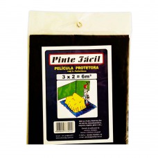 Lona Pinte Fácil 3x2 Preta Plasitap