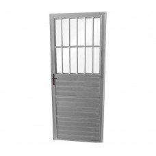 Porta Social De Giro Fortline Atlântica 210x86cm Esquerda Com Postigo E Vidro Boreal Brilhante Porta Social De Giro Fortline 210x86cm Esquerda Com Postigo E Vidro Boreal Brilhante Atlântica