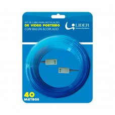 Kit Para Instalação De Vídeo Porteiro Cat2 Com 40m Líder