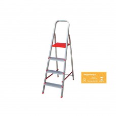 Escada Doméstica De Alumínio 4 Degraus Prata Botafogo