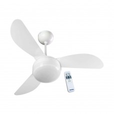Ventilador De Teto Com 3 Pás 220v Com Controle Remoto Fenix Branco Ventisol