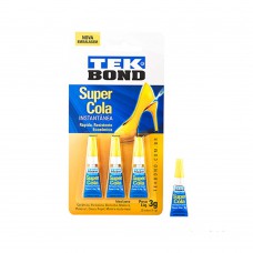 Kit Super Cola Com 3 Unidades Tekbond Kit Super Cola Com 3 Unidades Tekbond