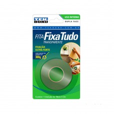 Fita Acrílica Dupla Face Para Uso Interno 19mmx2m Incolor Tekbond