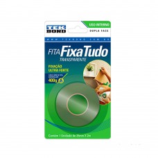 Fita Acrílica Dupla Face Para Uso Interno 25mmx2m Incolor Tekbond