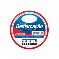 Fita Demarcação 48mmx50m Vermelha Tekbond