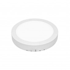 Painel Led De Embutir Ou Sobrepor Redondo 2 Em 1 6w 6500k Abs Ecoforce