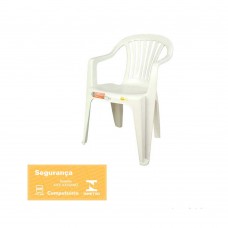Cadeira Poltrona De Plástico Boa Vista Antares Branco