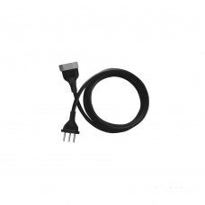 Cordão Prolongador Tripolar 3 Metros Preto Forceline