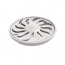 Grelha Redonda 100mm Abre/fecha Branca Tigre