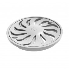 Grelha Redonda 150mm Abre/fecha Branca Tigre